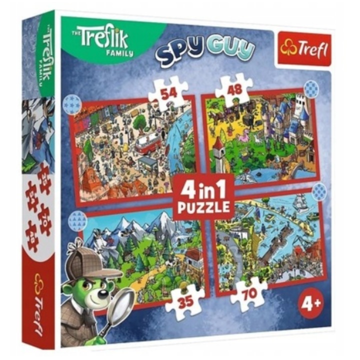 Puzzle 4W1 Trefl Journeys Treflikow