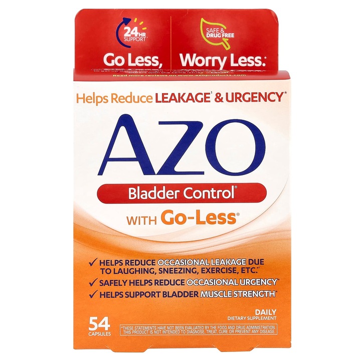 Supliment alimentar pentru vezica urinara, AZO, Go-Less, 54 Capsule
