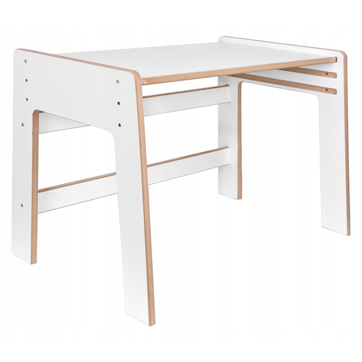 Masa pentru copii, Lemn, Alb