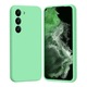 Husa Joyshell pentru Samsung Galaxy A15, SIlicon Catifelat Cu Interior Microfibra, Protectie la Camere, Verde neon