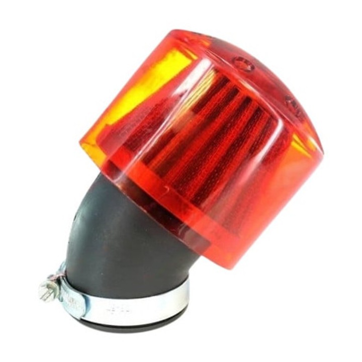 Filtru aer sport scuter (cu cot si protectie plastic) 35mm