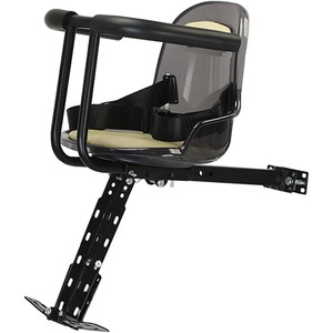 Scaun de copil pentru bicicleta, IDEAS4COMFORT, prindere pe bara orizontala, centuri de siguranta, bej transparent, pentru copii 1-5 ani, sarcina maxima 20 kg