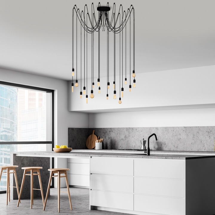 Полилей Evo Light V1193 E27, черен