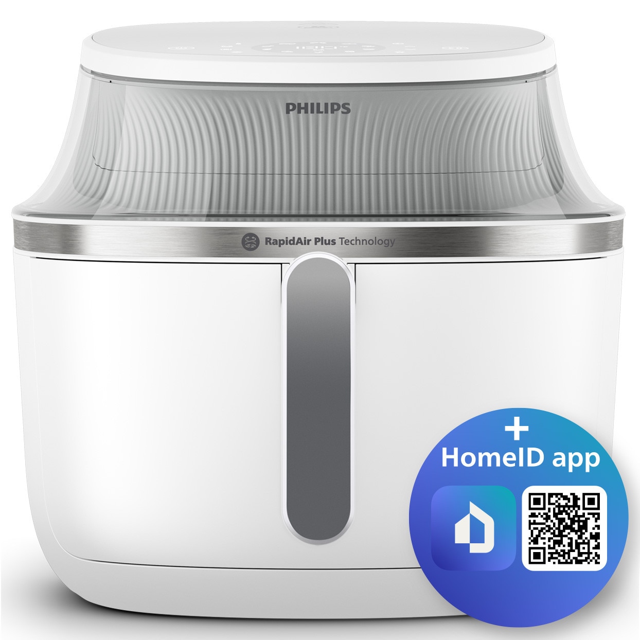 Friteuza cu aer cald Philips NA341/10 seria 3000, afisaj digital, 1700W, capacitate 7.2L, Tehnologia RapidAir Plus, Fereastra de gatit, 16 functii de gatit in 1, 12 programe preset
