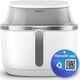 ФритюрниксгорещвъздухPhilipsNA331/10серия3000,1700W,Капацитет6,2л,RapidAirPlus,Прозорецзаготвене,16функциизаготвенев1,Цифровдисплей,12предварителнозададенипрограми,Леснопочистване,Бялсъссребърнадръжка