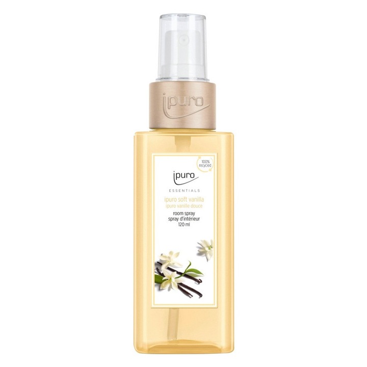 Spray parfum pentru camera Ipuro Essentials soft vanilla,120 ml