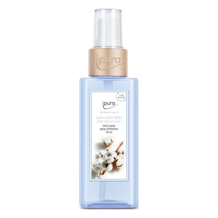 Spray parfum pentru camera Ipuro Essentials cotton fields, 120 ml