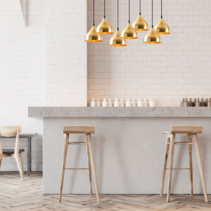 Lustra Evo Light V1575 E27, Auriu