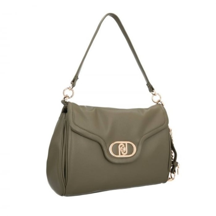 Geanta hobo damesca Liu Jo, AA5018, imitatie de piele, verde army, 32x14x20cm