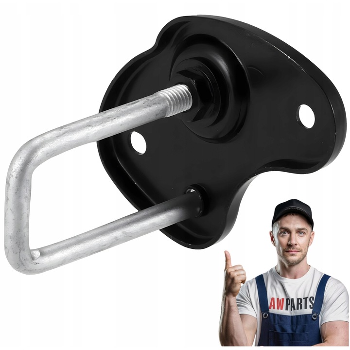 Motorháztető rögzítő kapocs, awparts, univerzális kialakítás, alkalmas a jármű bal, a jobb oldalára, tartós anyagokból készült, sérülésálló, sok modellel kompatibilis, fekete