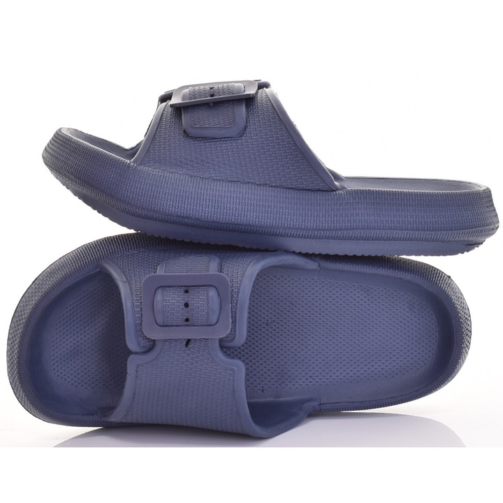 Slapi Martinus cu platforma din spuma, ajustabili, albastru, material sintetic