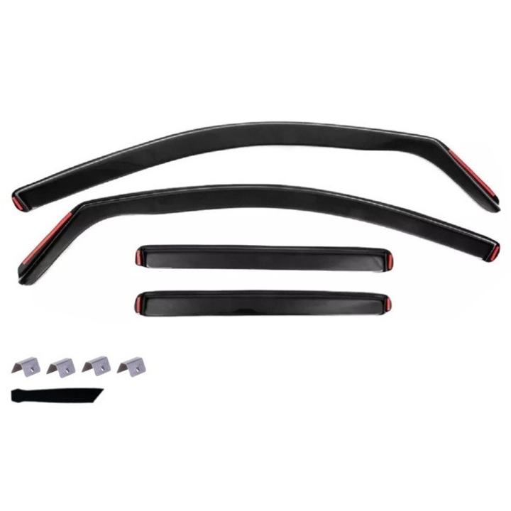 Комплект 4 броя ветробрани за предни и задни прозорци, съвместими с AUDI A6 C7 5 врати КОМБИ WAGON 2011-2018