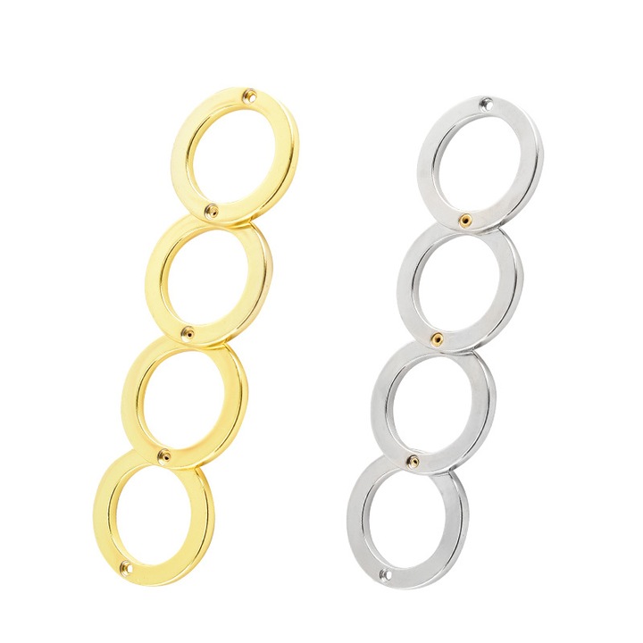 Комплект от 2 броя метални боксове от неръждаема стомана за самозащита, опора за ръката