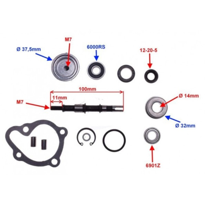 Kymco Dink 250cc - 300cc robogó vízpumpa javító készlet