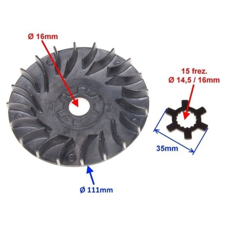 Fulie variator scuter Yamaha (111mm)