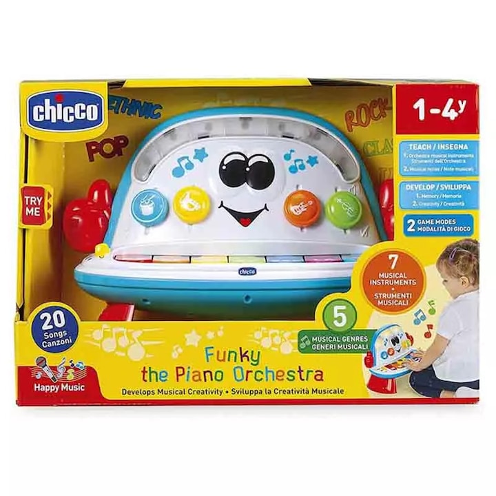 Интерактивна играчка Chicco, Пиано Funky