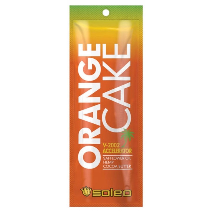 Set 3 produse autobronzante Soleo Orange Cake, cu ulei de canabis, ulei de portocale, parfum prajitura de portocale