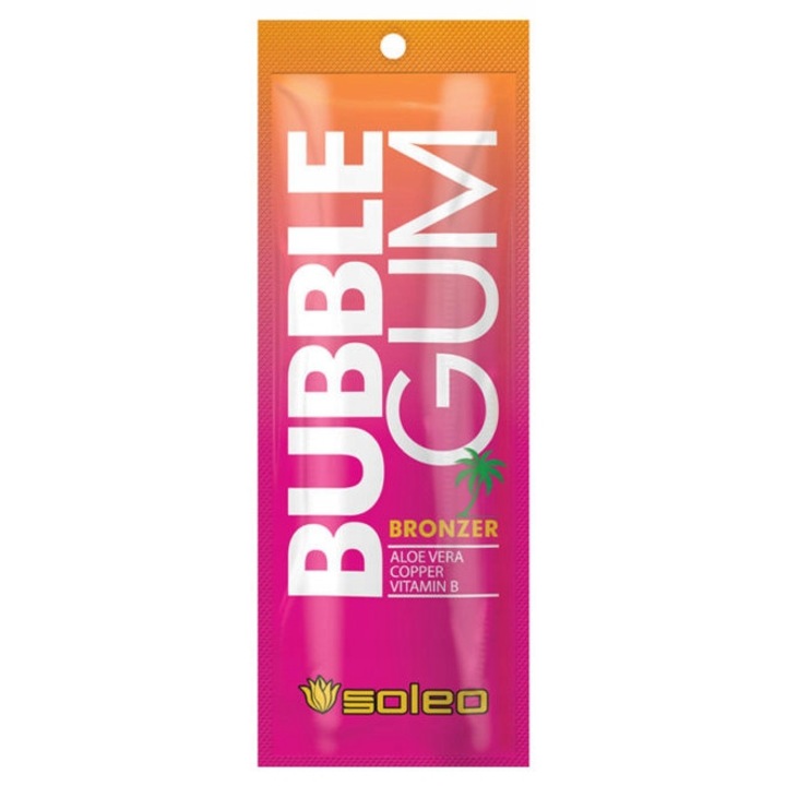 Soleo Bronzer Bubble Gum с ускорител на тен, комплект 3x15ml, аромат на макадамия