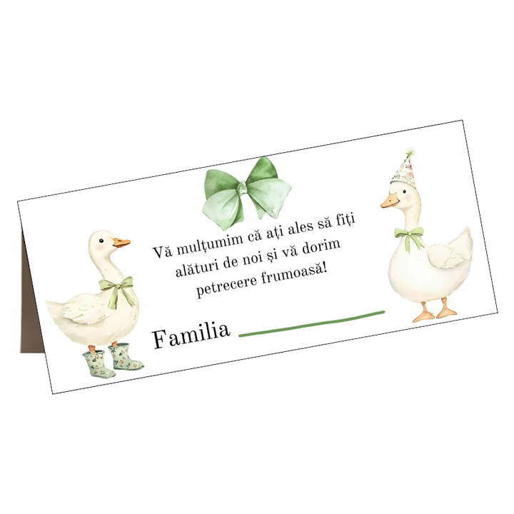 Set plicuri bani botez, Model 90- 10 buc