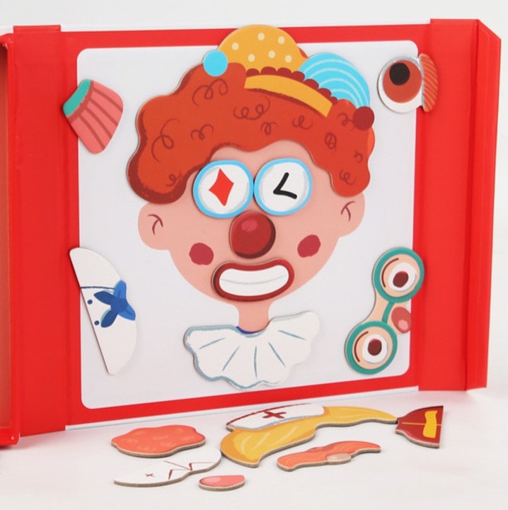 Магнитен пъзел с герои, 53 части, кутия за съхранение, 3 години +