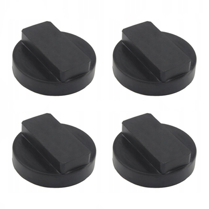 Универсална гумена подложка за крикове, Универсална подложка за крик, Гумена подложка, Протектор за релса с рамка с прорези за автомобилни крикове, Повдигащи платформи