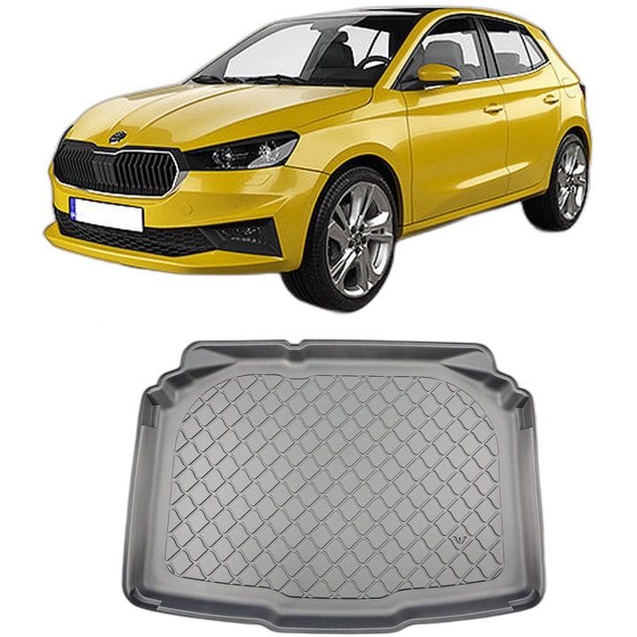 Tavita Auto Portbagaj SKODA FABIA IV, CAROSERIE HATCHBACK, din 09.2021 - PREZENT, PORTBAGAJ INFERIOR, FARA/SUB PODEA VARIABILA A PORTBAGAJULUI, protectie portbagaj, compatibil cu autoturismul SKODA FABIA IV, Aristar GRD