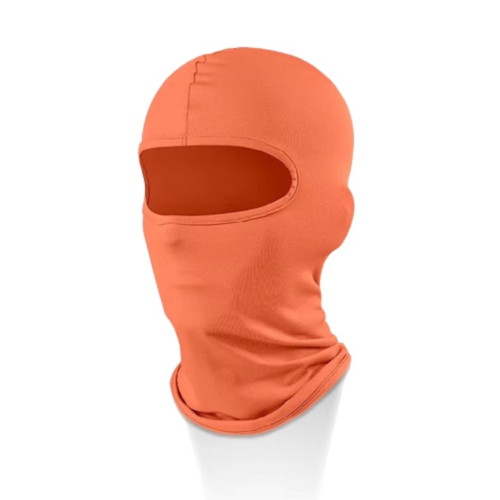 Cagula Moto FIXATO, Unisex, Protectie UV, Material elastic, respirabil, Marime universala, Portocalie