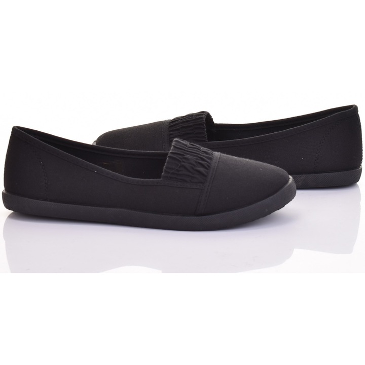 Дамски еспадрили Martinus, без връзки, леки, дишащи, черни, текстилен материал, 39 EU