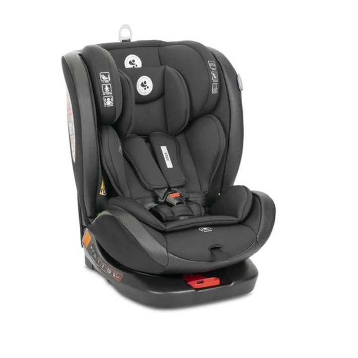 Autósülés gyerekeknek, Lorelli, Ares, i-Size, Isofix, "anti rebound bar" felső szintű ütközésvédelem, 360 fokban forgatható, 4 pozícióban állítható háttámla és ülés, 40-150 cm, 0 hónap-12 év, fekete