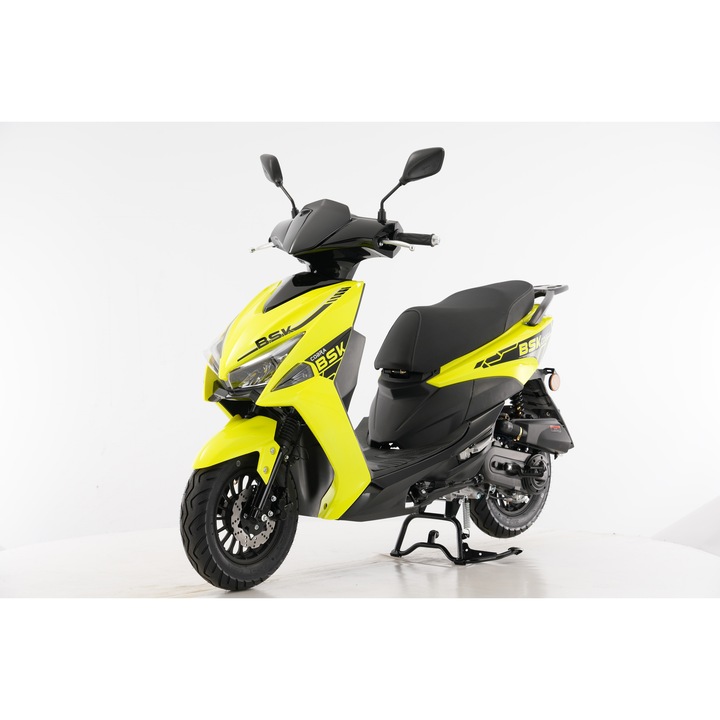 Scuter benzina, motor 49cc, model Cobra, 25km/h, fara permis, culoare galben