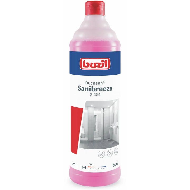 Detergent spatii sanitare Bucasan Sanibreeze G454 1L Buzil