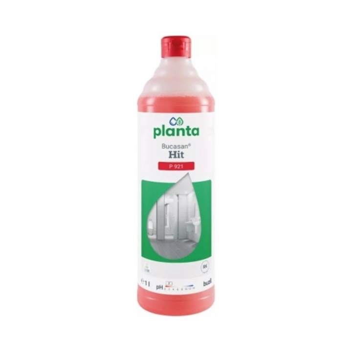 Detergent spatii sanitare, Bucasan Hit P921, 1L, Buzil
