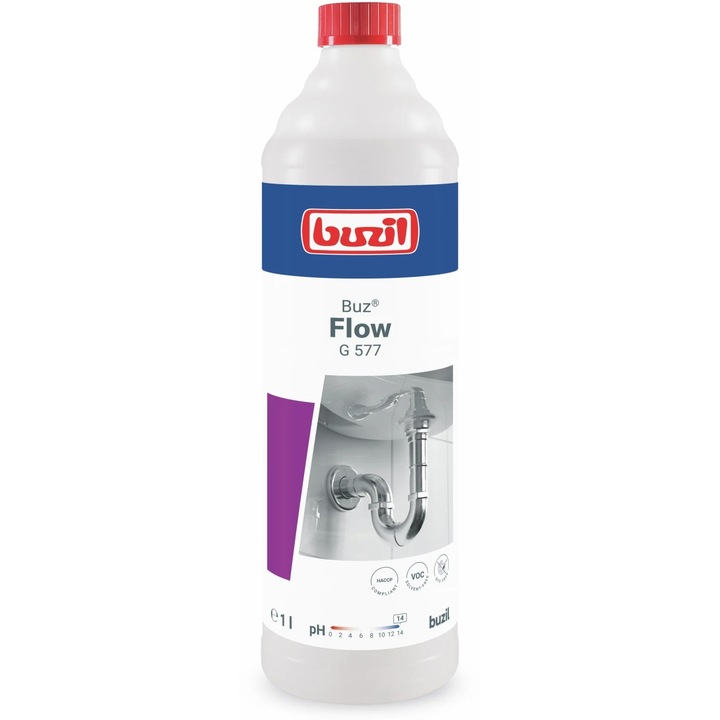 Solutie de desfundat tevi Buz Flow G577 1L Buzil