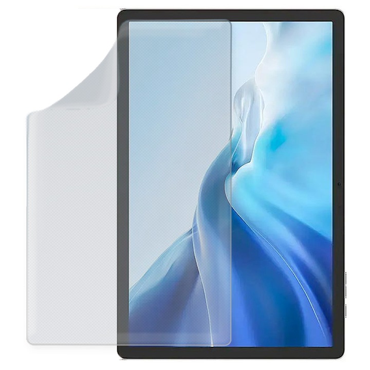 Nagyfelbontású szilikonfólia Doogee Tab E3 Pro-hoz, COMANDO TAB PROTECT, ütésálló, karcálló, ultravékony, oleofób réteg, nagy érzékenység, könnyen felhelyezhető, átlátszó