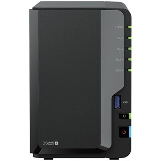 Synology DS225+ 12TB (2x6TB Seagate Ironwolf) NAS 2-Bay Con Intel Celeron J4125, 2GB RAM, 2.5GbE E 1GbE