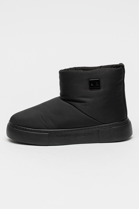 ARMANI EXCHANGE, Ghete slip-on cu talpa plata, Negru