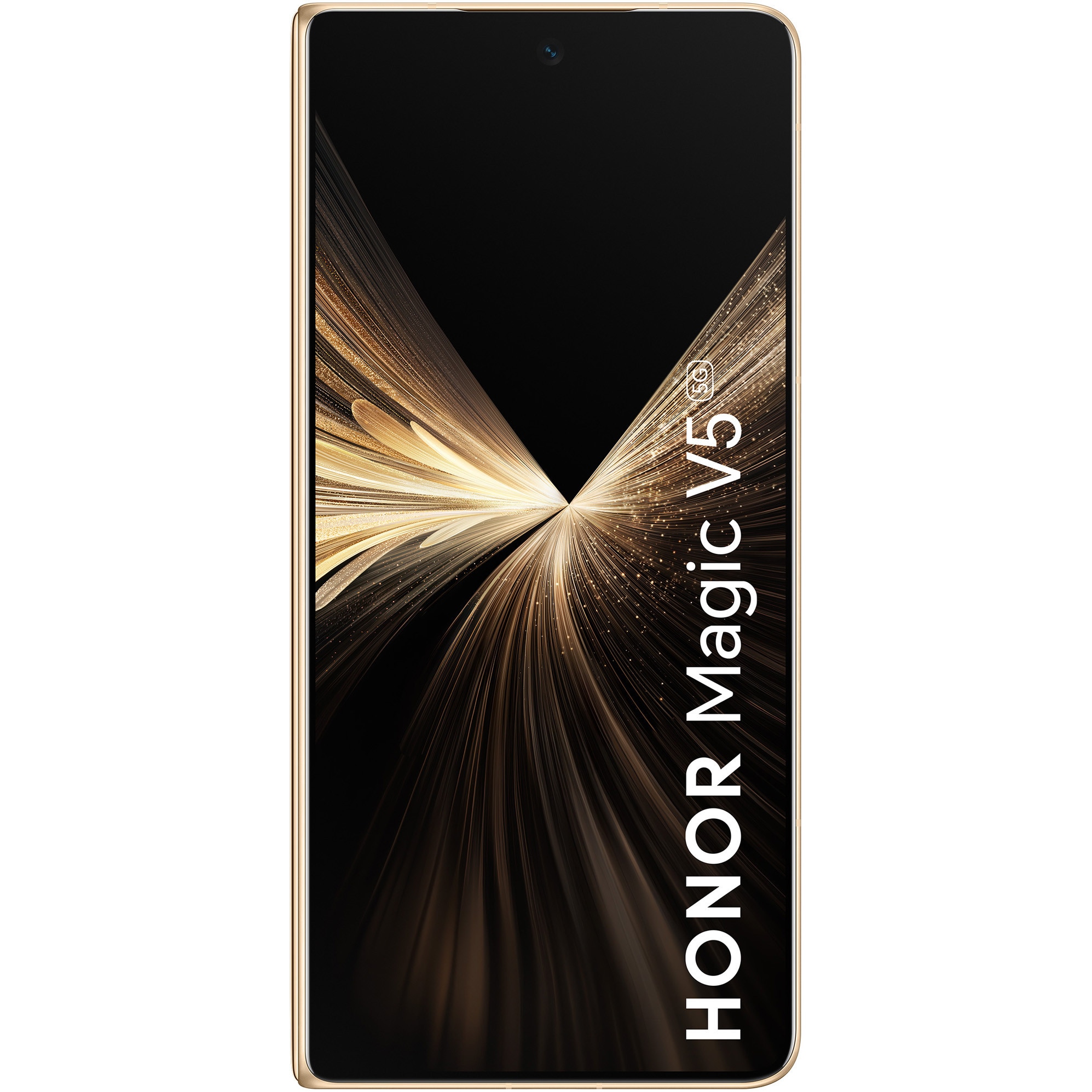 Telefon mobil HONOR Magic V5, Dual SIM, 16GB RAM, 512GB, 5G, Dawn Gold + Casti HONOR Choice Earbuds Clip Black