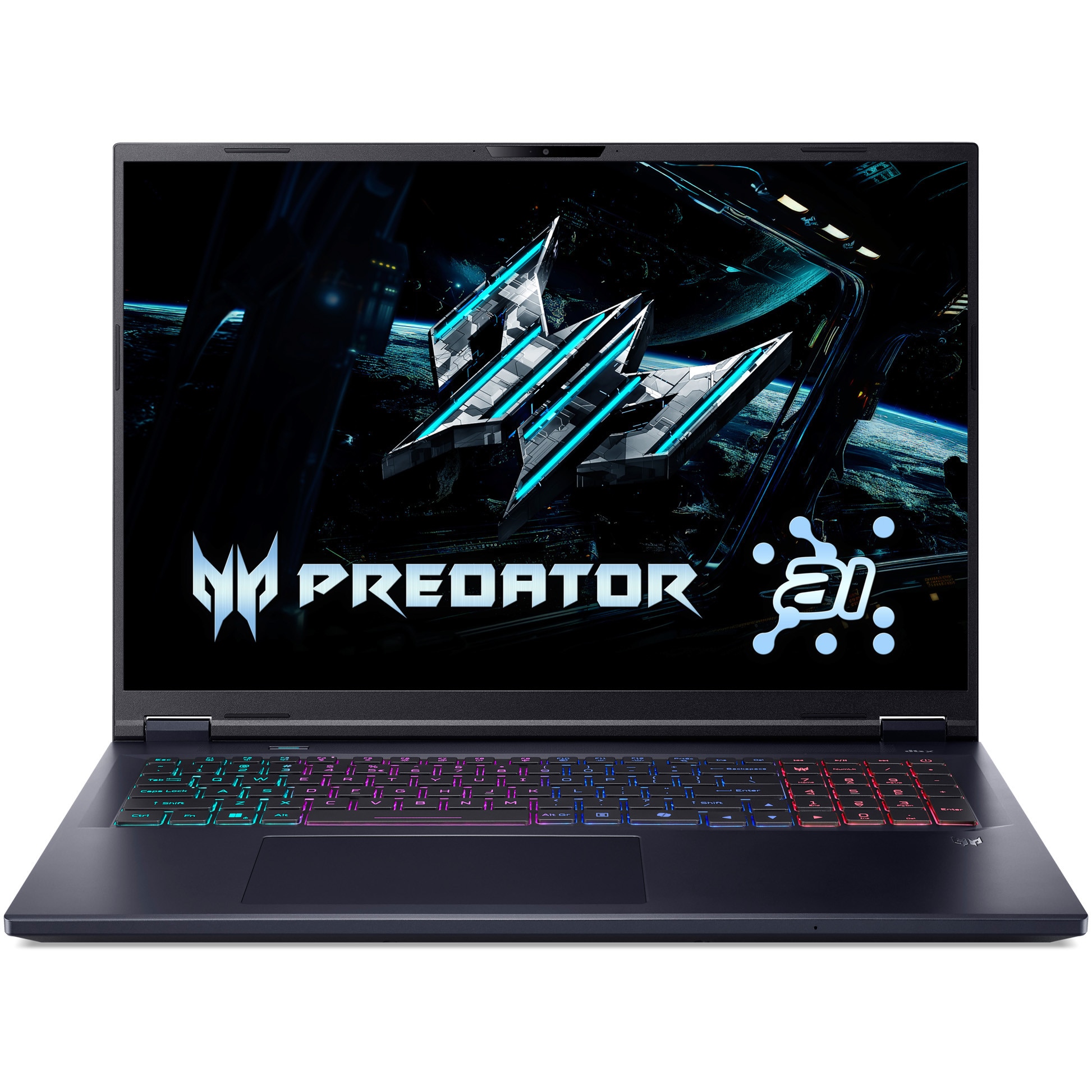 Laptop Gaming Acer Predator Helios Neo 18 AI PHN18-72-95DA cu procesor Intel® Core™ Ultra 9 275HX pana la 5.4GHz, 18'' WQXGA, IPS, 240Hz, 32GB DDR5 RAM, 1TB SSD, NVIDIA® GeForce RTX 5070 Ti 12GB GDDR7 No OS, Abyssal Black