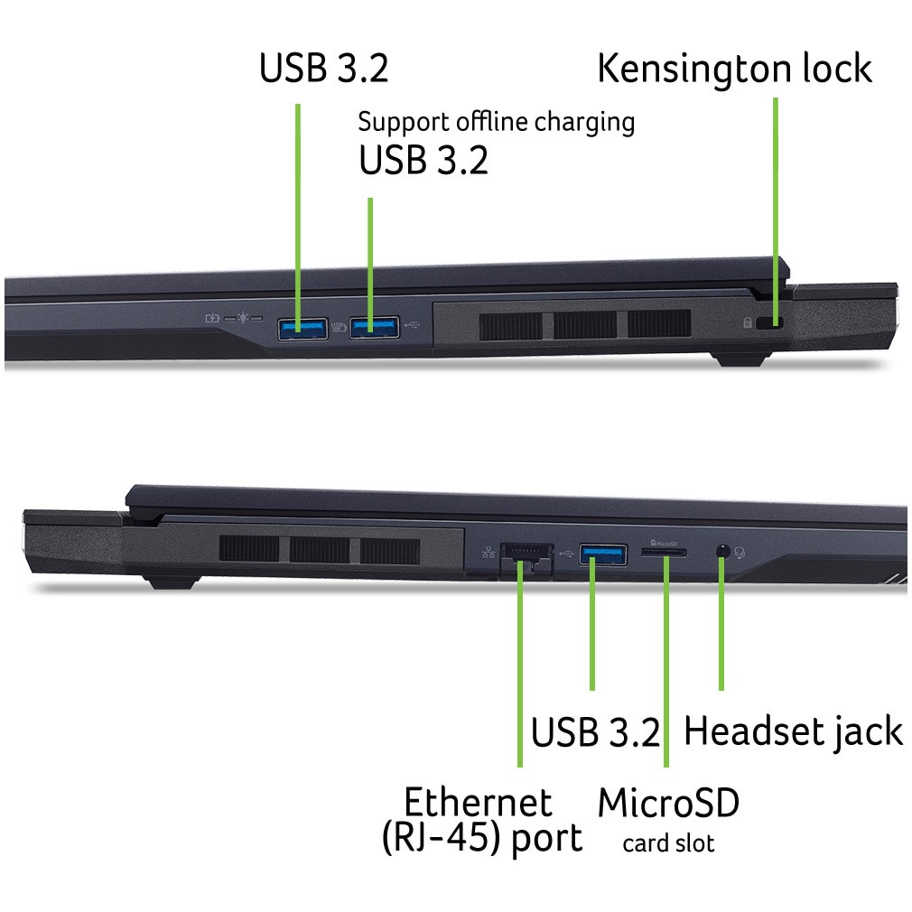 Laptop Gaming Acer Predator Helios Neo 18 AI PHN18-72-95DA cu procesor Intel® Core™ Ultra 9 275HX pana la 5.4GHz, 18'' WQXGA, IPS, 240Hz, 32GB DDR5 RAM, 1TB SSD, NVIDIA® GeForce RTX 5070 Ti 12GB GDDR7 No OS, Abyssal Black