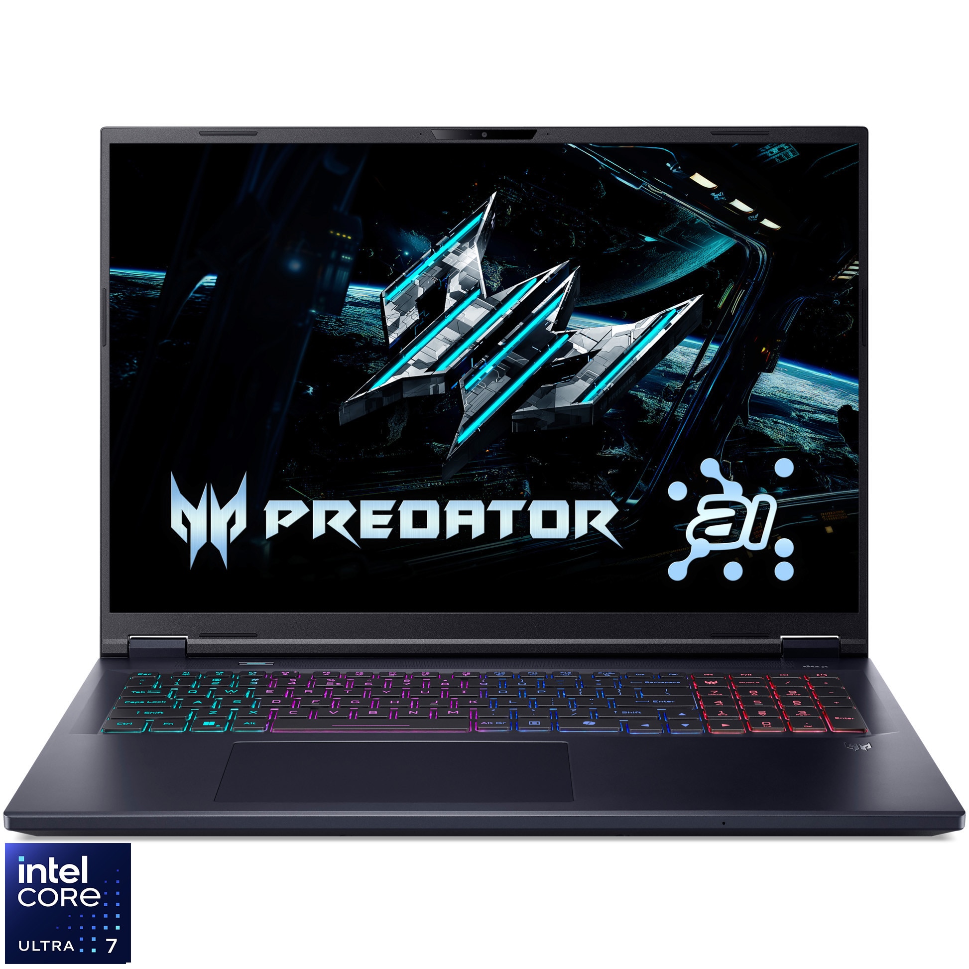 Laptop Acer Predator Helios Neo 18 AI PHN18-72-79YB, 18 inch 2560 x 1600, Intel 255HX 20 C / 20 T, 1.8 GHz - 5.2 Ghz, 36 MB cache, 32 GB DDR5, 1 TB SSD, Nvidia GeForce RTX 5070, Fara sistem de operare, Negru