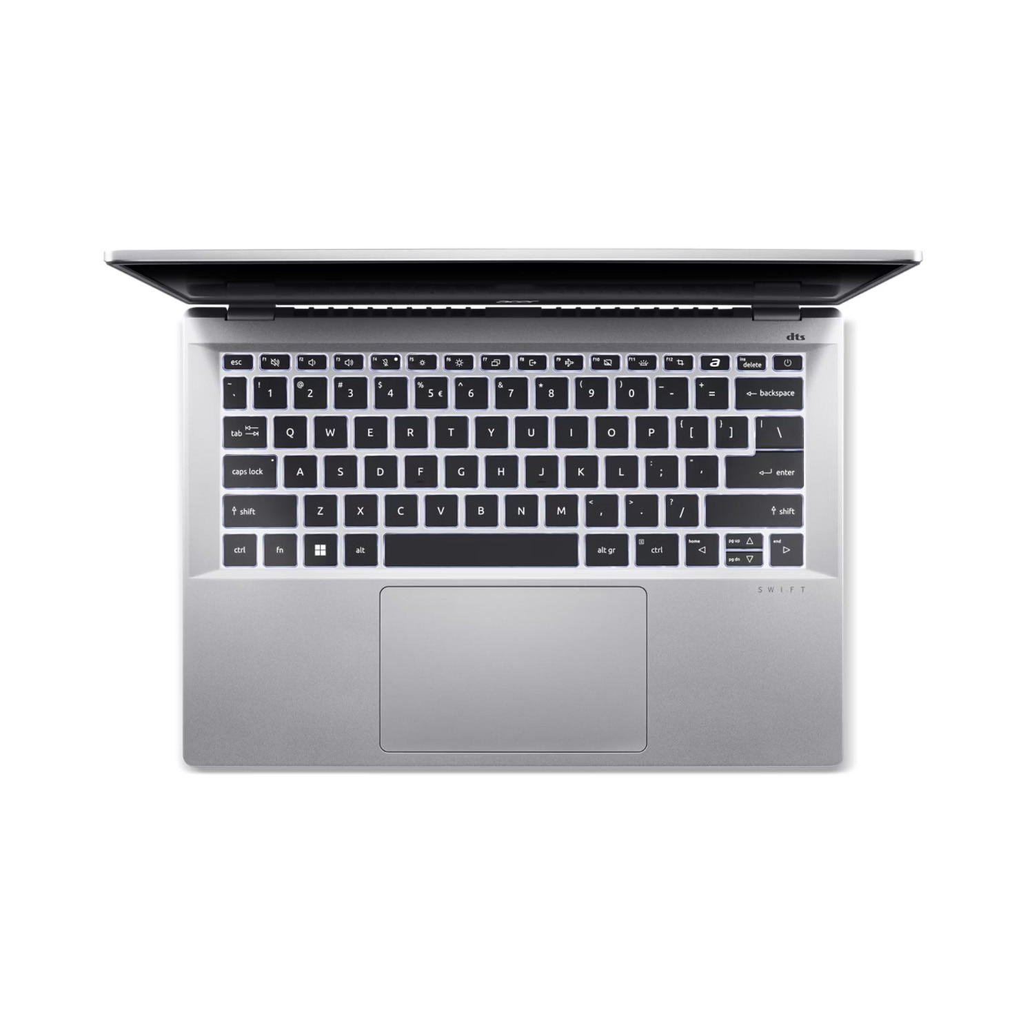Laptop Acer Swift Go 14 OLED SFG14-74-90EF cu procesor Intel® Core™ Ultra 9 285H pana la 5.4GHz, 14" WUXGA, OLED, 16GB LPDDR5X RAM, 1TB SSD, Intel® Arc™ 140T GPU, Windows 11 Home, Pure Silver