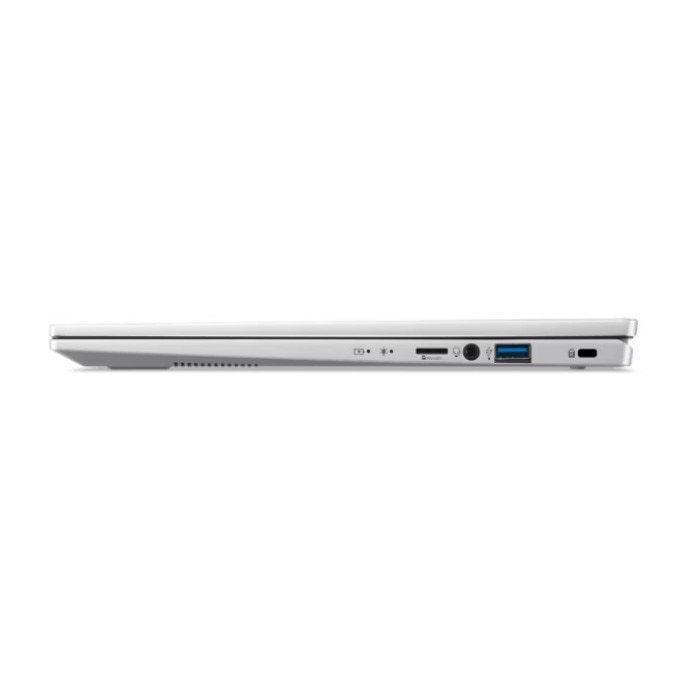 Laptop Acer Swift Go 14 OLED SFG14-74-90EF cu procesor Intel® Core™ Ultra 9 285H pana la 5.4GHz, 14" WUXGA, OLED, 16GB LPDDR5X RAM, 1TB SSD, Intel® Arc™ 140T GPU, Windows 11 Home, Pure Silver