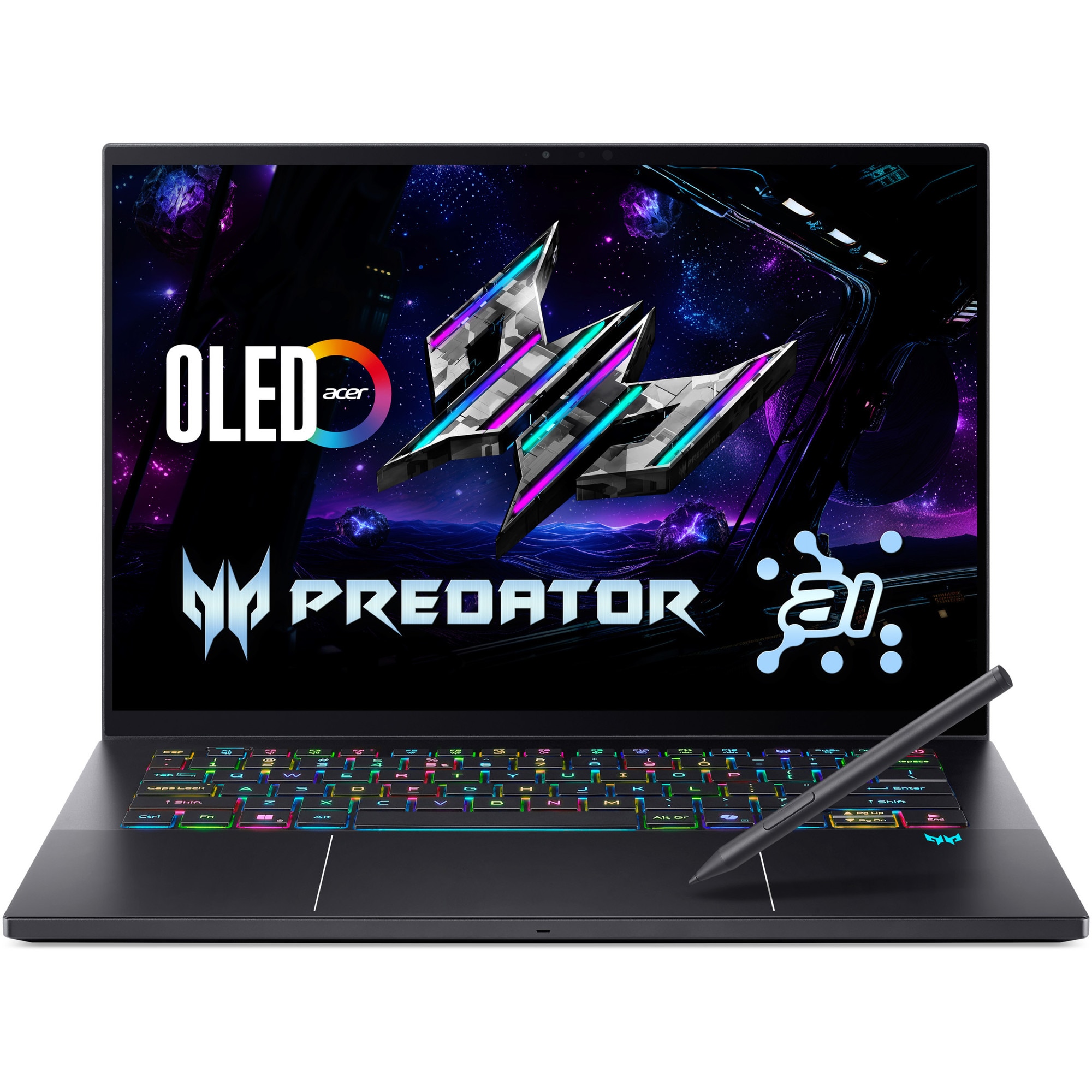 Laptop Gaming Acer Predator Triton 14 AI PT14-52T-909D cu procesor Intel® Core™ Ultra 9 288V pana la 5.1GHz, 14.5" 8K, OLED, 120Hz, Touch, 32GB LPDDR5X RAM, 2TB SSD, NVIDIA® GeForce RTX™ 5070 8GB GDDR7, No OS, Charcoal Black