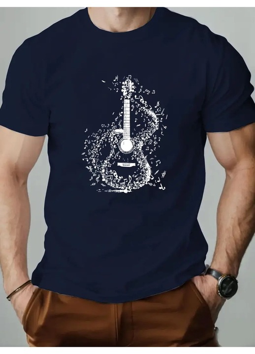 Tricou Barbati, Guitar Music, Bleumarin inchis