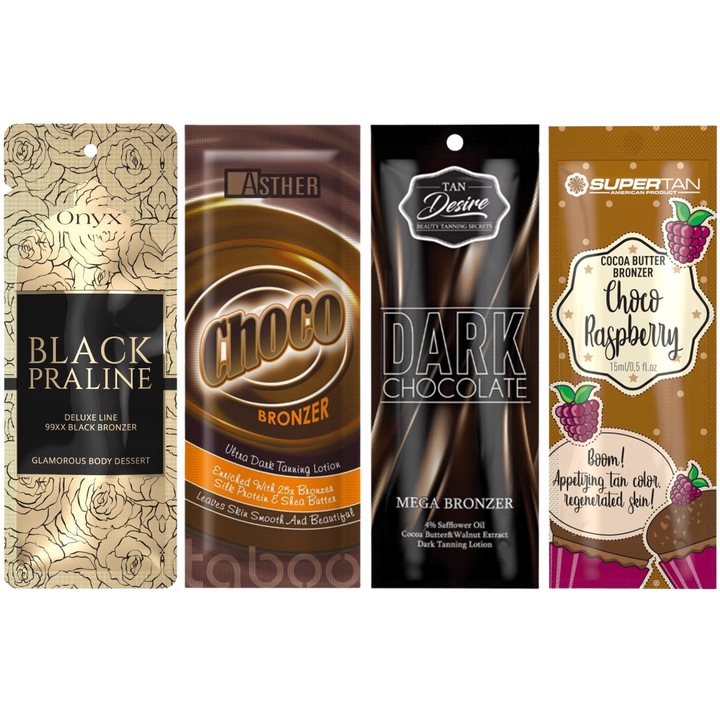 Onyx önbarnító készlet, 4 típus, 15 ml/db, csokoládé árnyalatok