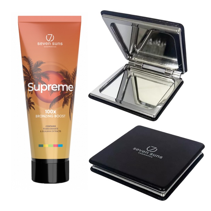 7suns Supreme Bronzosító 250ml + Dupla Tükör Szett