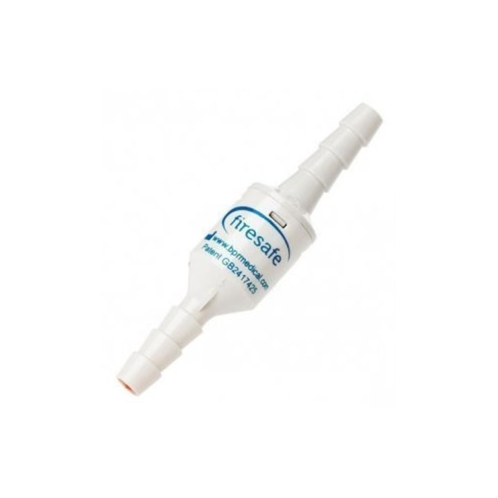 Conector antiincendiu pentru furtun oxigen la canula nazala/masca