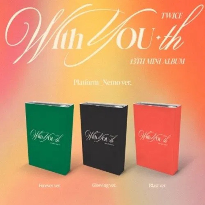 K-pop албум, Twice, With YOU-th, 12 песни, многоцветен, ексклузивен комплект JYP Shop