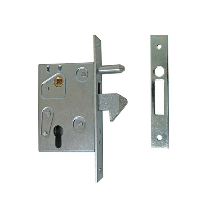 Broasca cu cioc poarta culisanta, EmaConstruct, backset 60 mm, interax 72 mm, lungime 130 mm