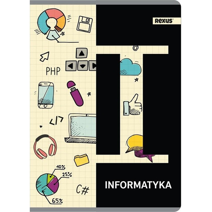 A5-ös jegyzetfüzetkészlet Beniamin 60 lapos, 5 darabos, négyzetekkel